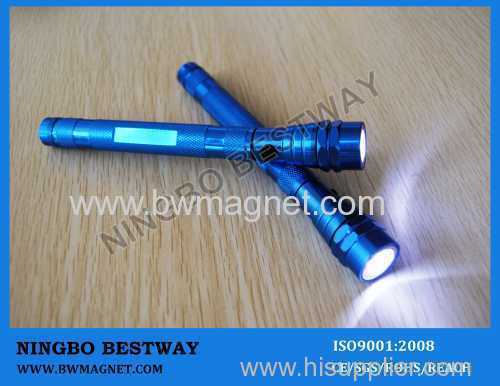 Telescoping Magnetic Flashlight With 3 LED