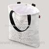 Cute Multicolor Natural Cotton Shopping Bags With Silk Screen / Heat Transfer Printing For Advertisi
