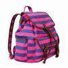 Colorful Leisure Ladies Canvas Backpack Spacious Bags For Clothes / Cellphones