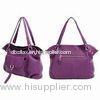 Rosy Casual Handmade Leather Handbags With Polyester Lining Ladies Bags
