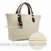 Fall Green / White Genuine Leather Handbag Waterproof Fashion Everyday Use Bags