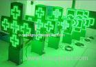 China RF/ Bluetooth controller P16 outdoor green pharmacy led signs cross