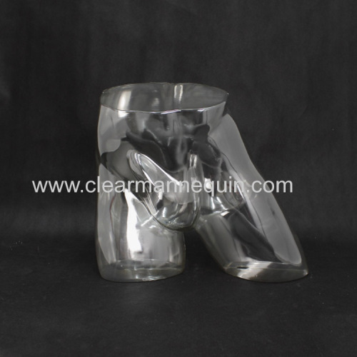 Sport male transparent PC buttocks mannequin