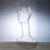 Transparent PC female mannequin heads for sale