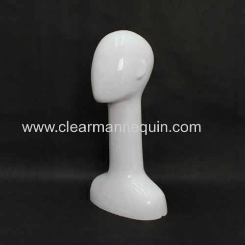 Eco-friednly transparent PC female mannequin heads favorable prices