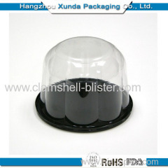 Plastic cake packaging container