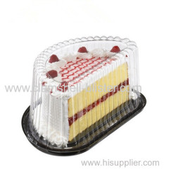 Plastic cake packaging container