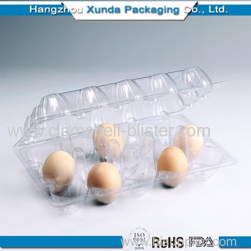 PVC Plastic 15pcs egg trays