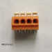 Spring type terminal block screwless connector