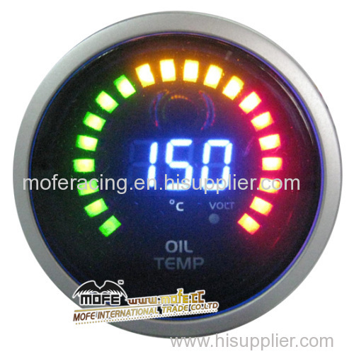 52mm LCD Digital oil temp gauge