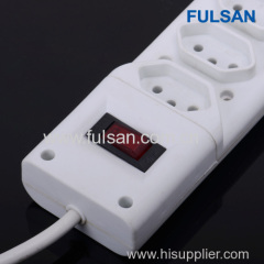 4 ports Electrical Extension Power Strip for Brazil