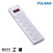 European style power strip with switch