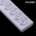 European style power strip with switch