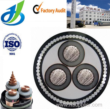 3 Cores XLPE Insulated Power Cable High Voltage Power Cable Up to 35KV