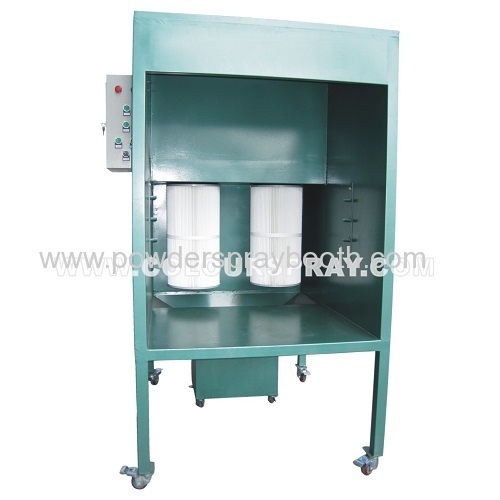 manual powder coating spray booth