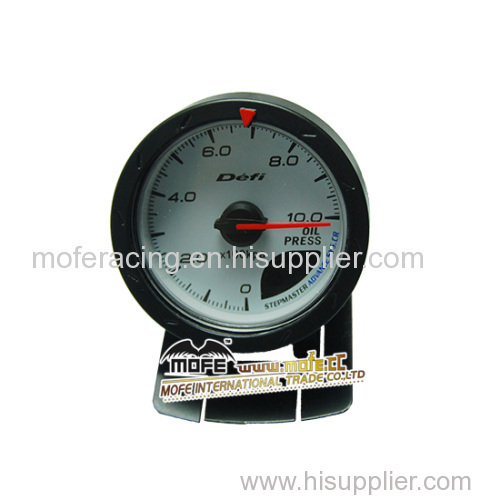 Digital 60 mm white face oil press gauge