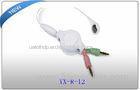 0.8M cable 3.5MM plug stereo retractable earphone / earbuds for Girls