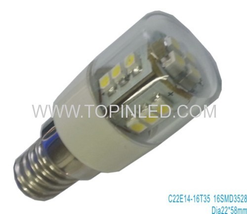 CE CB approval LED refrigerator bulb light lamp mini bulb 16LED