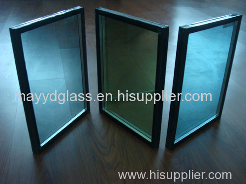8mm clear tempered glass +9A+8mm silver tempered glass insulatedt coated empered glass