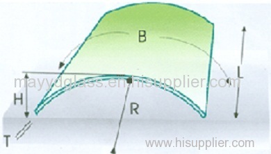 8mm grey coated tempered+1.52mm clear tempered safety laminated glass for tall buildings