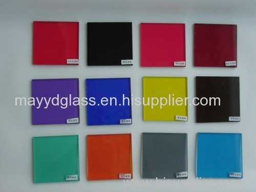 6mm clear tempered+0.76PVB+6mm blue tempered sound-insulated laminated glass