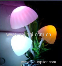 Energy Saving Light Control Sensor Lamp Color Mushroom LED Night Light