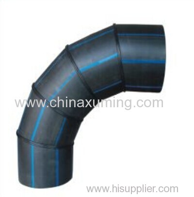 HDPE Butt Welding 90 Degree Elbow With Five Segments Fittings