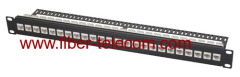 CAT.6 UTP Patch Panel 1U 24 ports with RJ45 keystone jack