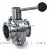 stainless steel Sanitary 3A clamped Butterfly Valve(304/316L)
