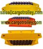 Steel chain roller skids applied on moving and handling works