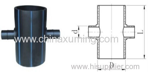 HDPE Butt Weld Saddle Type Reducing Cross Fittings