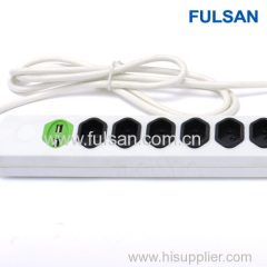 8 way extension power socket with 2 usb charger