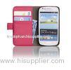 PU Soft Cover for Samsung Galaxy Leather Case for i8190 S3 mini Pink