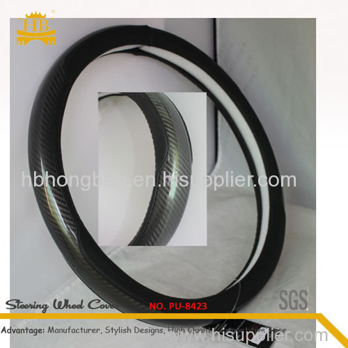 High quality factory sell PU steering wheel cover
