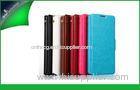 Red Wallet Style Mobile Phone Protective Cases With Card Slot , Huawei G500 Case