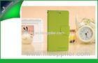 Samsung Galaxy S4 / I9500 Cell Phone Wallet Cases With Card Slot Green