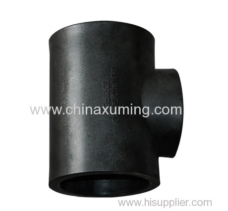 HDPE Socket Fusion Reducing Tee Pipe Fittings