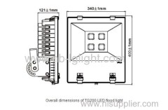 IP65 aluminum 200W LED Flood Light (LG2002)