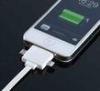 White Three In One Universal Micro USB Charger Cable For IPhone4 , FCC