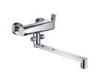 Ceramic cartridge Wall Mounted Bath Taps With Long Spout For Bathroom