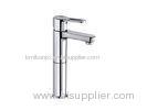 High Brass Deck Mounted Basin Mixer Taps Single Handle Round Water faucet