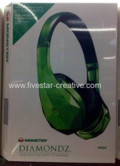 New Limited Edition Colours Monster Diamond Tears Edge High-Definition On-Ear Headphones with Apple ControlTalk