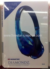 New Limited Edition Colours Monster Diamond Tears Edge High-Definition On-Ear Headphones with Apple ControlTalk