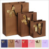 Hangzhou Manufacturer Paper Material OEM Handmade Paper Bag/Brown Kraft Paper Bag whit rope Handles