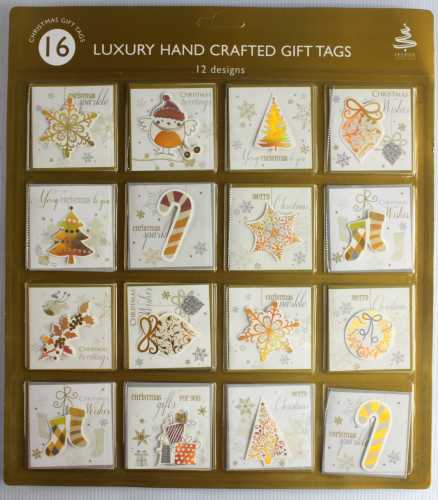 luxury hand crafted Christmas gift tags