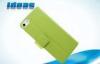 Green Book Flip Apple iPhone Leather Cases / iPhone5 Stand Cover Case