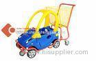 Colorful Powder Coated Kids Metal Shopping Carts For Supermarket