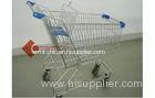 100L shopping carts Zinc plated Blue color plastic