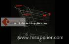 Supermarket Metal Wire Shopping Trolley Heavy Duty Hand Cart Black Powder Coating