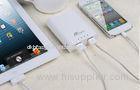 White Fast Charging Dual USB Li-ion Power Bank 5200mAh AC Input